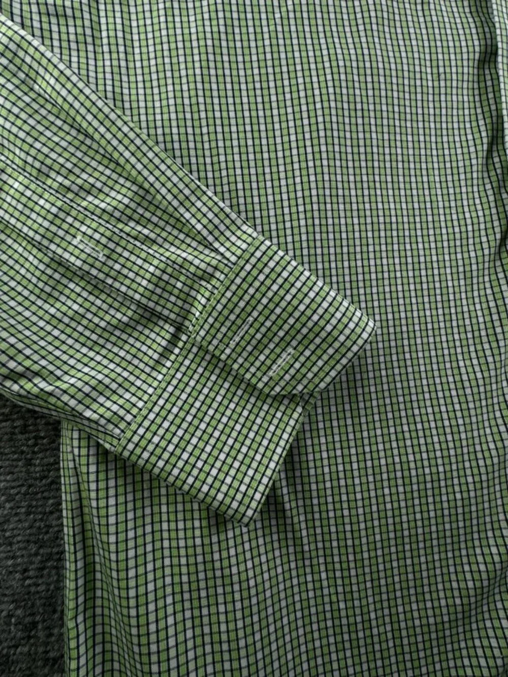 Banana Republic Shirt Men Green Long Sleeve Button Up Slim Fit Non Iron Cotton
